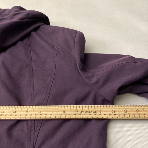 Sears Classic Purple All-Weather Hooded Parka Jacket Large - Picture 11 of 13
